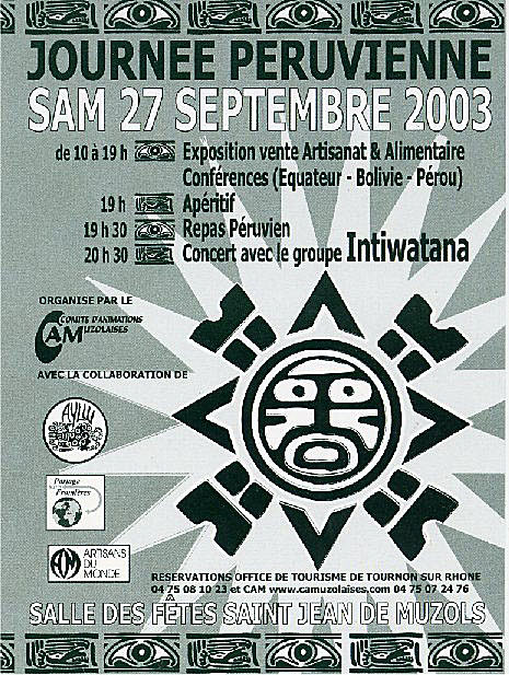 Journée sur l'Amérique latine à Saint Jean de Muzols en 2003