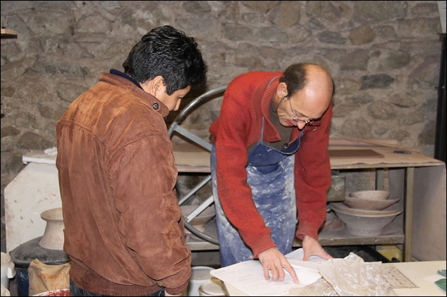 V i s i t e   �   P h i l i p p e   J a c q u e s ,   p o t e r i e   d e   L a r d e t   �   S a i n t - P � r a y   , Bruno Drogue