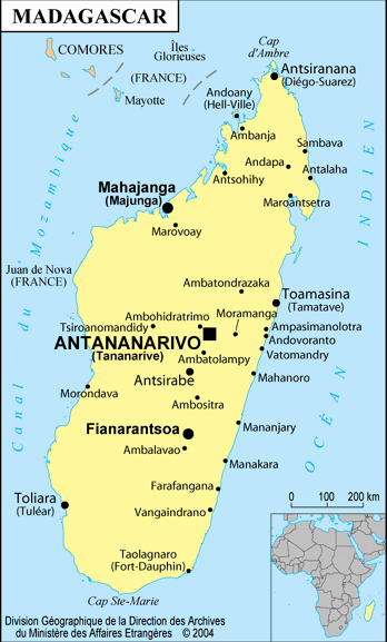 Carte Madagascar