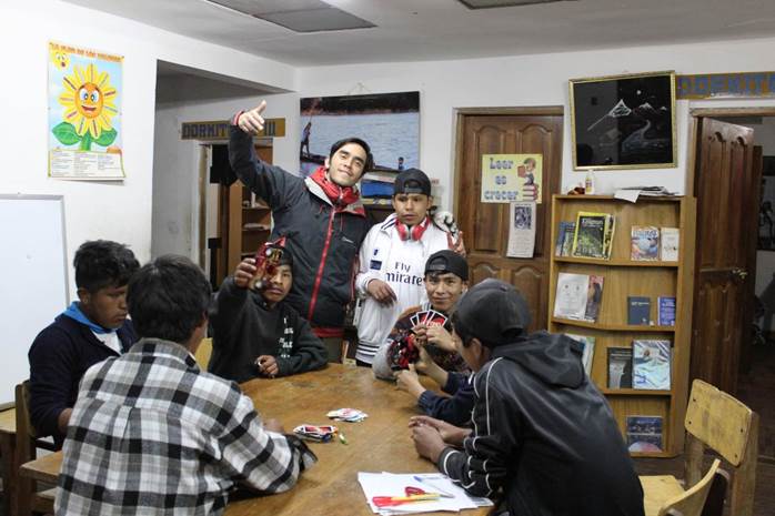 les jeunes de Luz de Esperanza