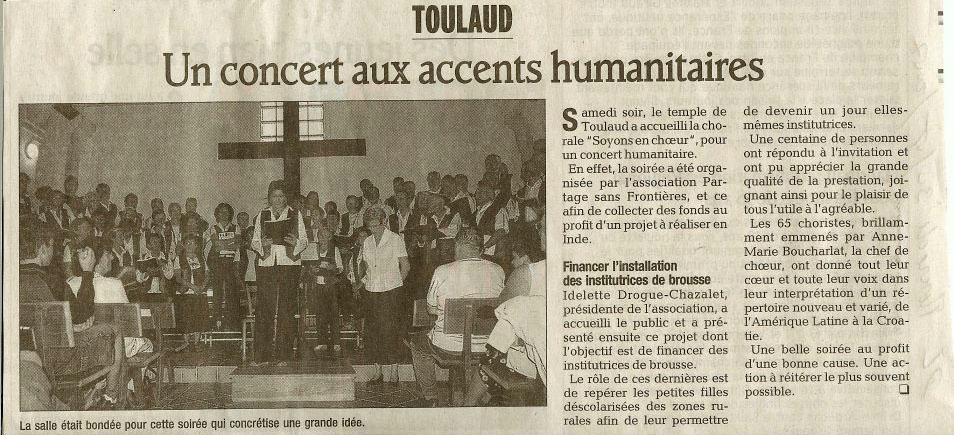 8 eme édition semaine "Histoires d'Amérique latine" de Saint-Péray en ardèche avec l'association Ayllu et Partage sans Frontières - la presse - article 08