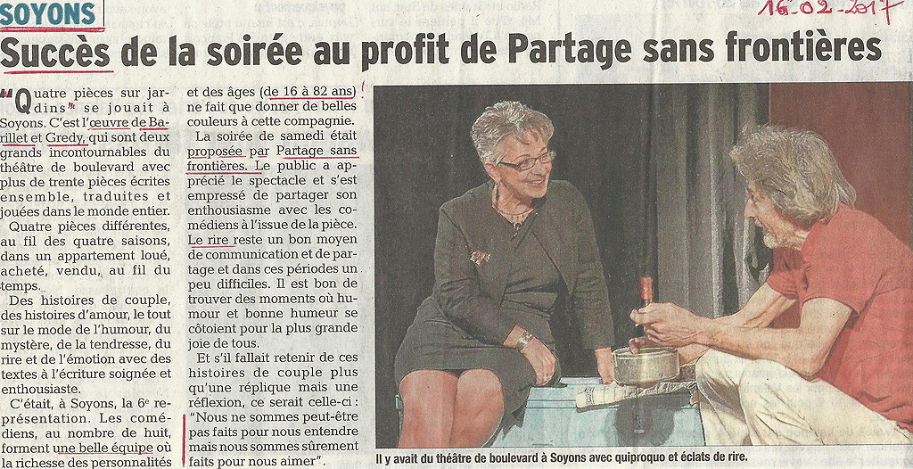 article de presse de la semaine amérique latine de Bourg les Valence 2012