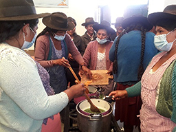 Projet en Bolivie dans la région de Tarabuco soutenu par Partage sans Frontières