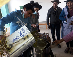 Projet en Bolivie dans la région de Tarabuco soutenu par Partage sans Frontières