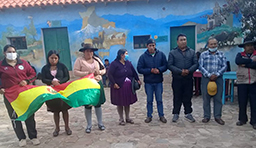 Projet en Bolivie dans la région de Tarabuco soutenu par Partage sans Frontières