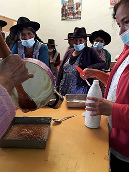 Projet en Bolivie dans la région de Tarabuco soutenu par Partage sans Frontières